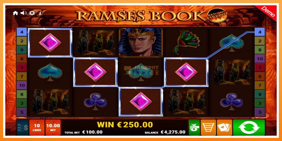 Ramses Book Red Hot Firepot leikjavél fyrir peninga, mynd 4