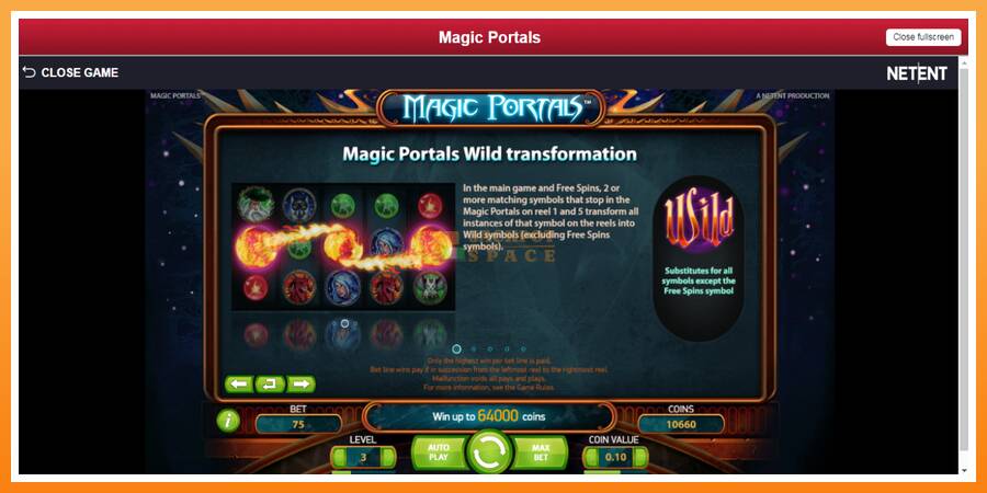 Magic Portals leikjavél fyrir peninga, mynd 5