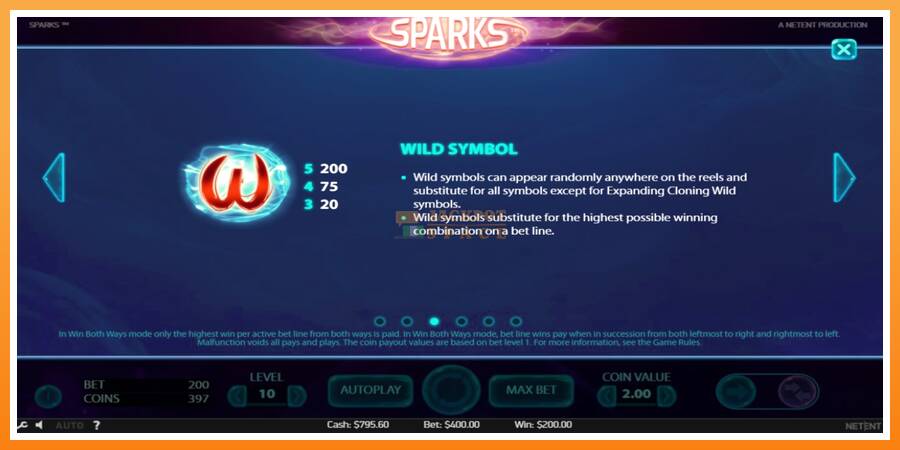 Sparks leikjavél fyrir peninga, mynd 6