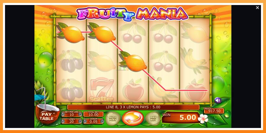 Fruity Mania leikjavél fyrir peninga, mynd 3