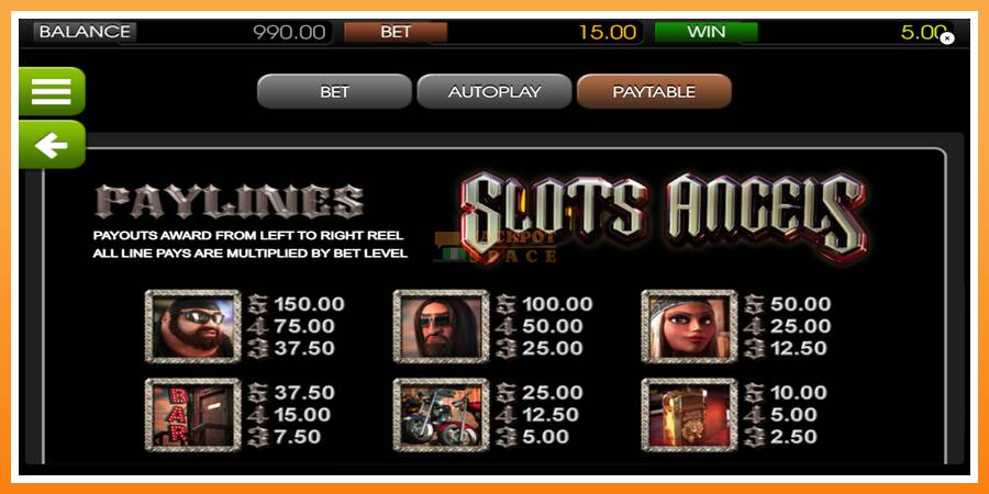 Slots Angels leikjavél fyrir peninga, mynd 5