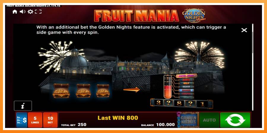 Fruit Mania Golden Nights leikjavél fyrir peninga, mynd 5