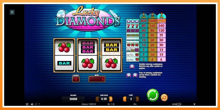 Lucky Diamonds leikjavél fyrir peninga, mynd 1