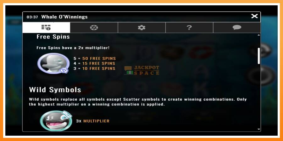 Whale O’Winnings leikjavél fyrir peninga, mynd 3