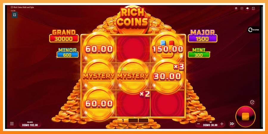 Rich Coins Hold and Spin leikjavél fyrir peninga, mynd 4