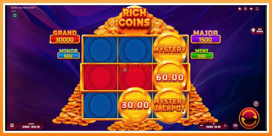 Rich Coins Hold and Spin leikjavél fyrir peninga, mynd 5