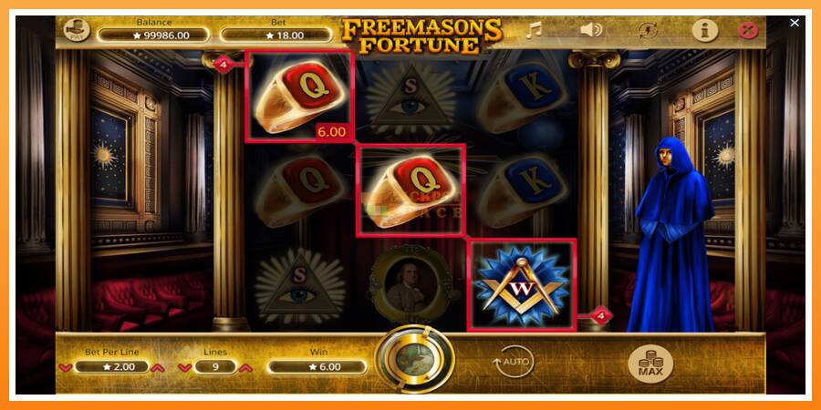 Freemasons Fortune leikjavél fyrir peninga, mynd 3