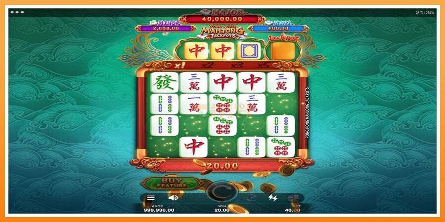 Pong Pong Mahjong Jackpots leikjavél fyrir peninga, mynd 3