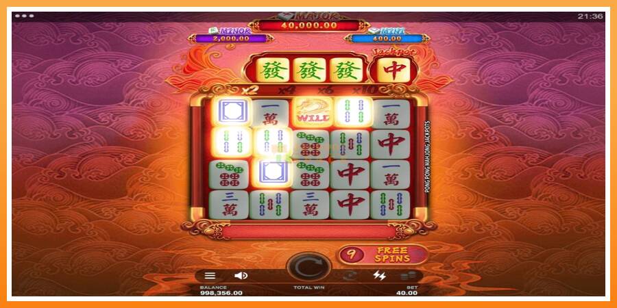 Pong Pong Mahjong Jackpots leikjavél fyrir peninga, mynd 5