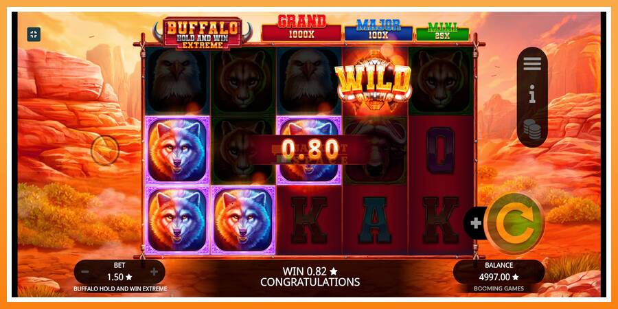 Buffalo Hold and Win Extreme leikjavél fyrir peninga, mynd 2