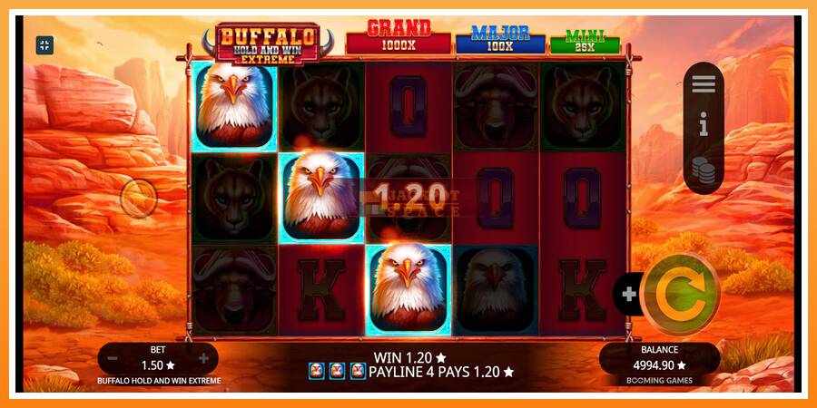 Buffalo Hold and Win Extreme leikjavél fyrir peninga, mynd 3