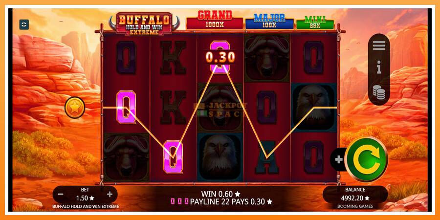 Buffalo Hold and Win Extreme leikjavél fyrir peninga, mynd 4