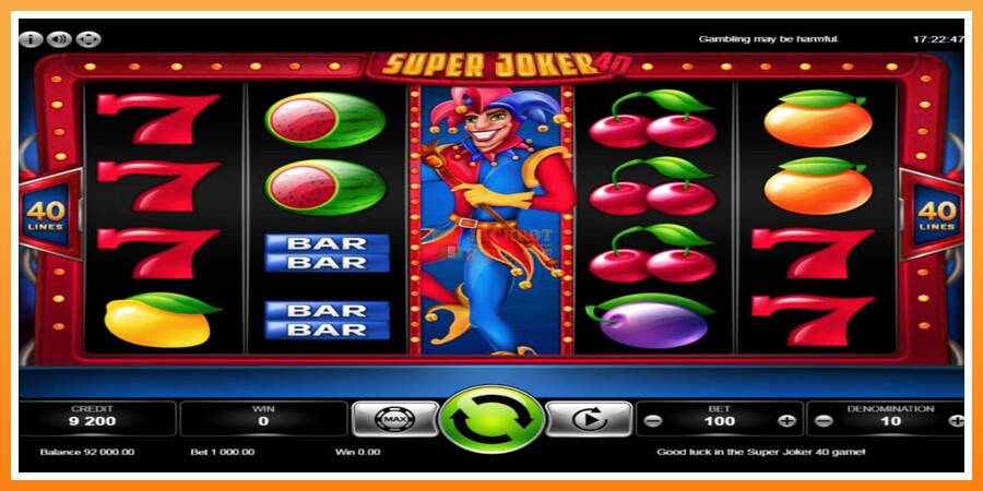 Super Joker 40 leikjavél fyrir peninga, mynd 4