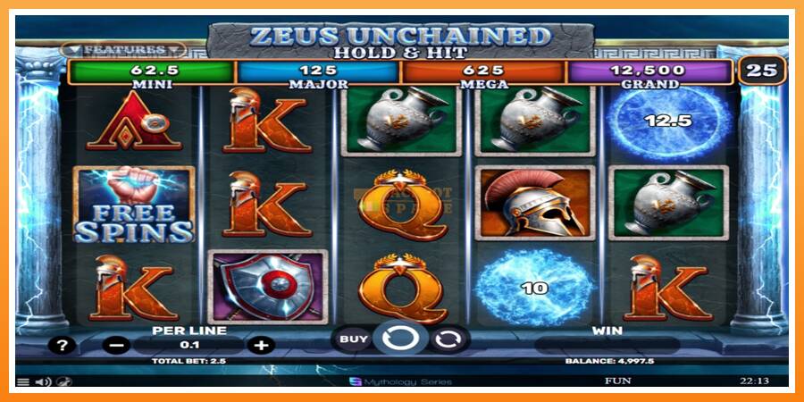 Zeus Unchained - Hold & Hit leikjavél fyrir peninga, mynd 2