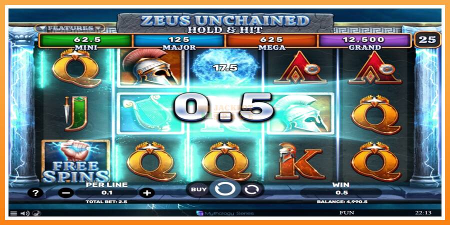 Zeus Unchained - Hold & Hit leikjavél fyrir peninga, mynd 3