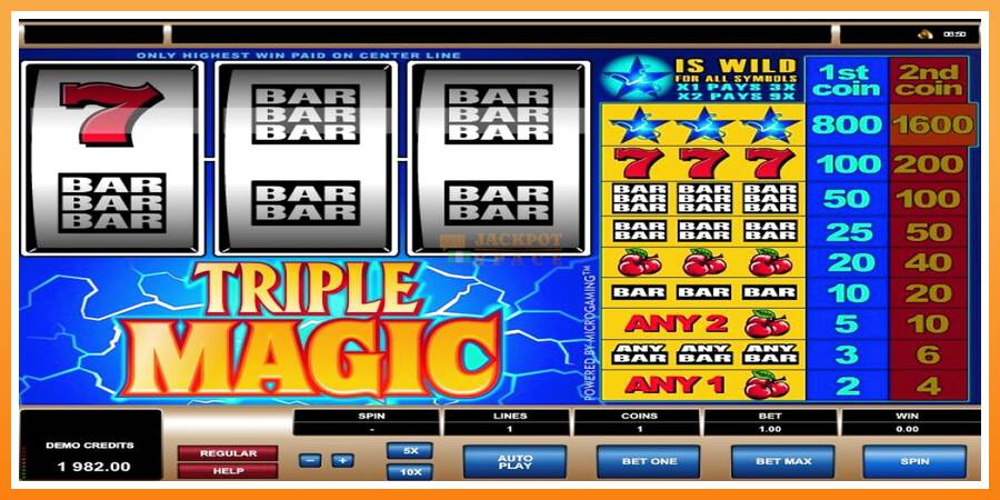 Triple Magic leikjavél fyrir peninga, mynd 6