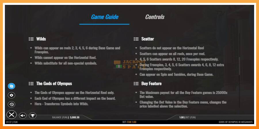 Gods of Olympus III Megaways leikjavél fyrir peninga, mynd 5