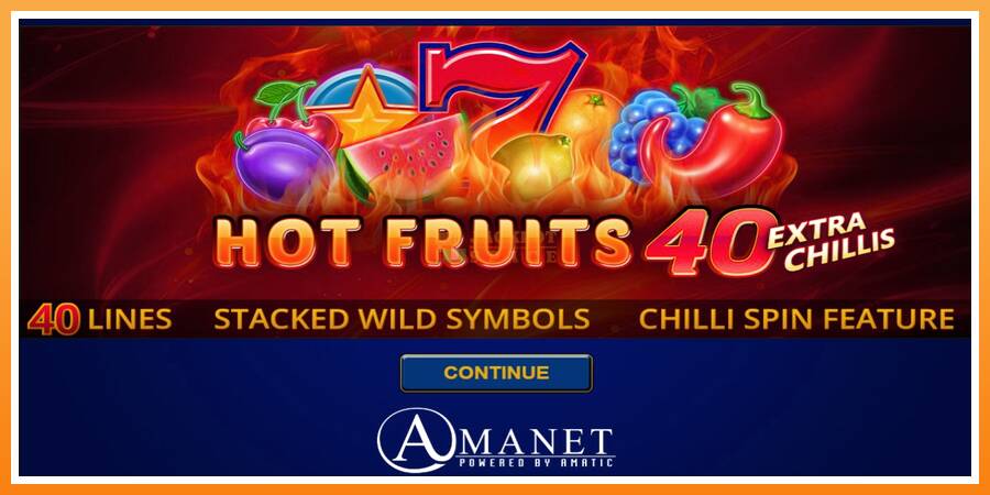 Hot Fruits 40 Extra Chillis leikjavél fyrir peninga, mynd 1