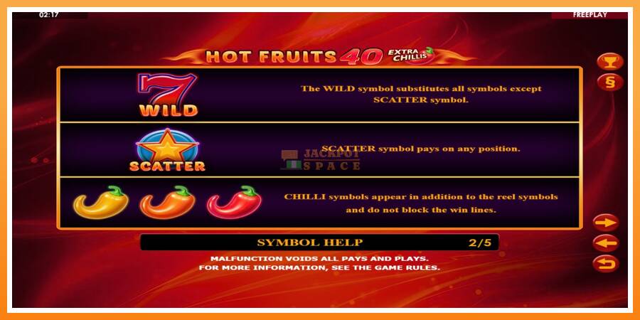 Hot Fruits 40 Extra Chillis leikjavél fyrir peninga, mynd 5