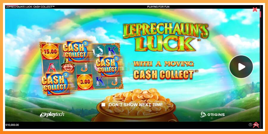 Leprechauns Luck Cash Collect Megaways PowerPlay Jackpot leikjavél fyrir peninga, mynd 1