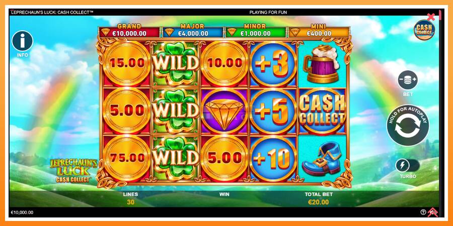 Leprechauns Luck Cash Collect Megaways PowerPlay Jackpot leikjavél fyrir peninga, mynd 2