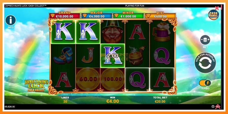 Leprechauns Luck Cash Collect Megaways PowerPlay Jackpot leikjavél fyrir peninga, mynd 4