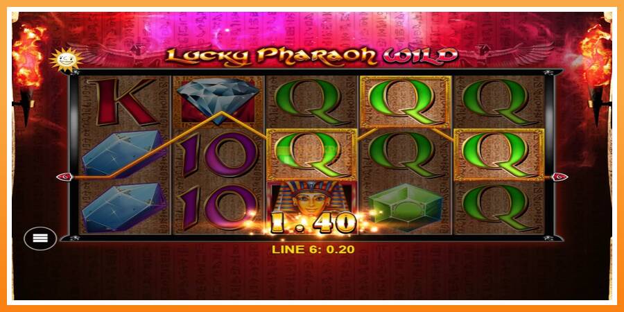 Lucky Pharaoh Wild leikjavél fyrir peninga, mynd 3