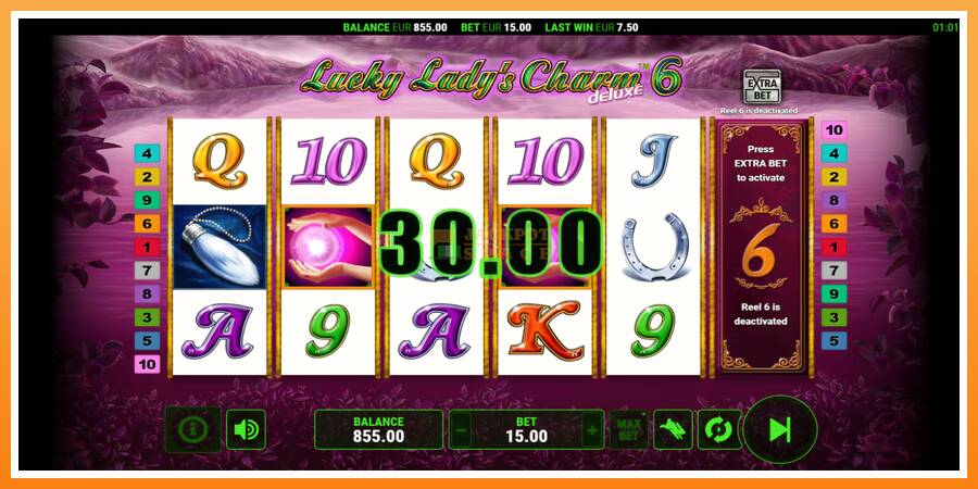 Lucky Ladys Charm Deluxe 6 leikjavél fyrir peninga, mynd 3