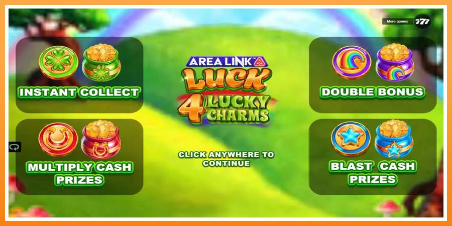 Area Link Luck 4 Lucky Charms leikjavél fyrir peninga, mynd 1