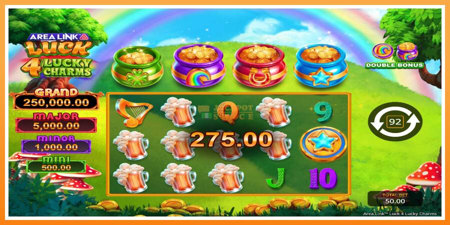 Area Link Luck 4 Lucky Charms leikjavél fyrir peninga, mynd 5