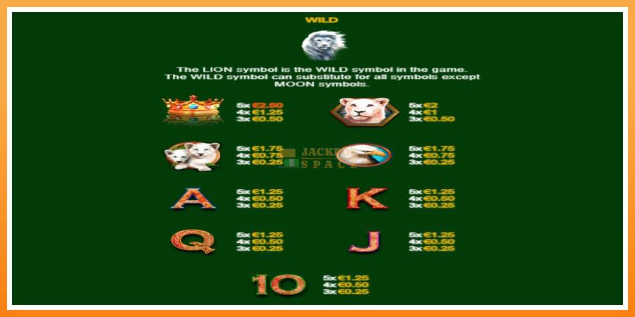 Full Moon: White King PowerPlay Jackpot leikjavél fyrir peninga, mynd 6