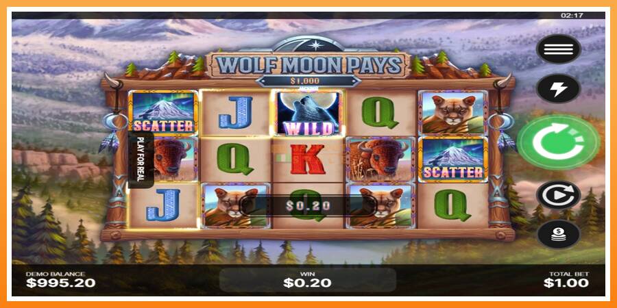 Wolf Moon Pays leikjavél fyrir peninga, mynd 3