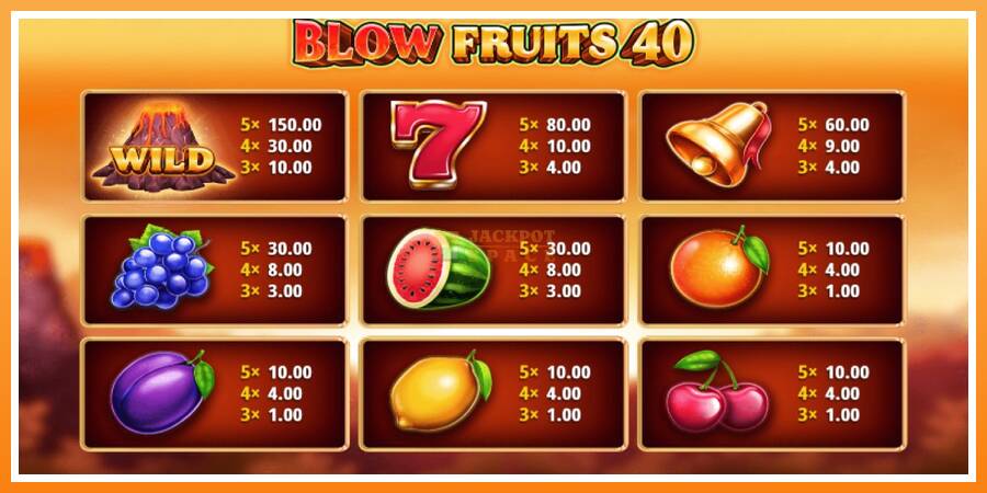 Blow Fruits 40 leikjavél fyrir peninga, mynd 4