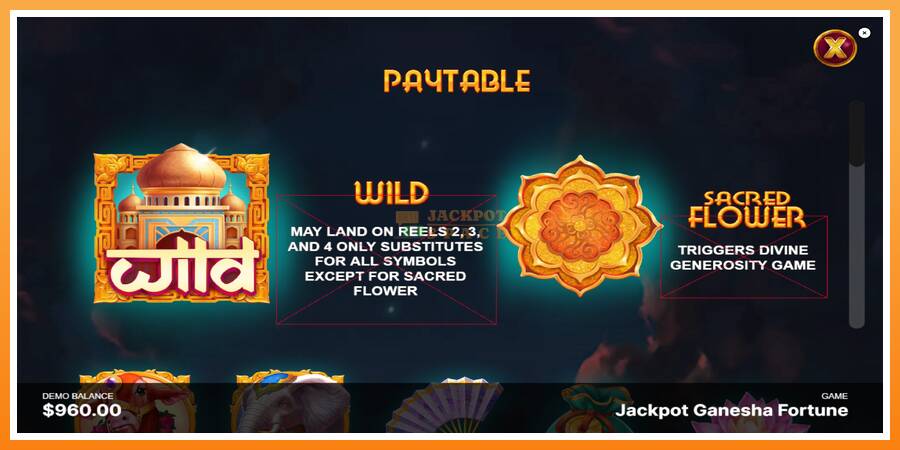 Jackpot Ganesha Fortune leikjavél fyrir peninga, mynd 5