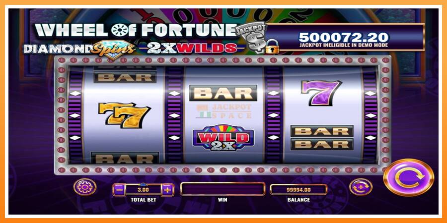 Wheel of Fortune Diamond Spins 2x Wilds leikjavél fyrir peninga, mynd 2