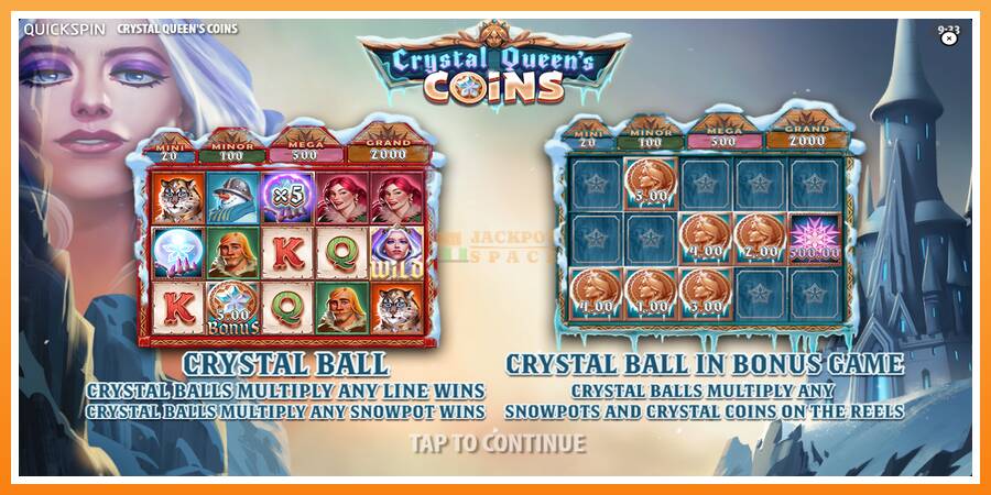 Crystal Queens Coins leikjavél fyrir peninga, mynd 1