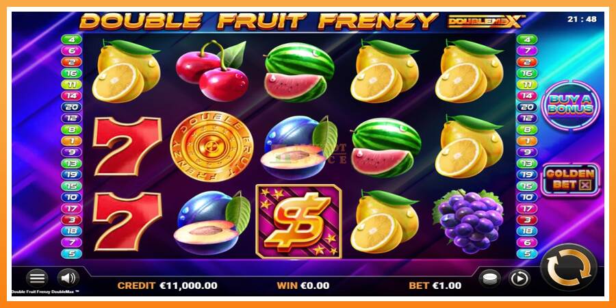 Double Fruit Frenzy DoubleMax leikjavél fyrir peninga, mynd 1