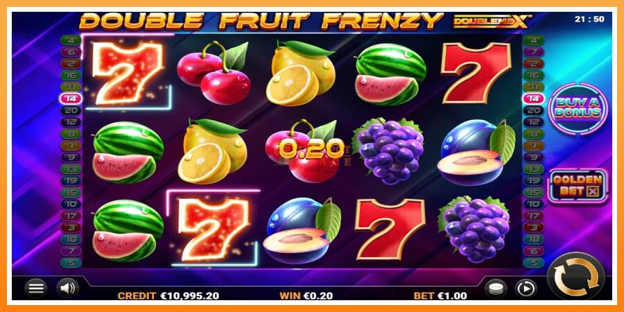 Double Fruit Frenzy DoubleMax leikjavél fyrir peninga, mynd 2