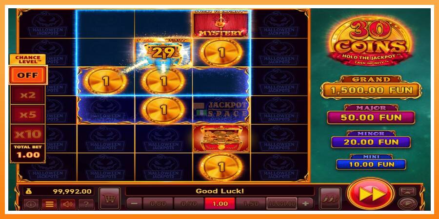 30 Coins Halloween Jackpots leikjavél fyrir peninga, mynd 2