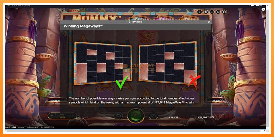 Mummy Megaways leikjavél fyrir peninga, mynd 7