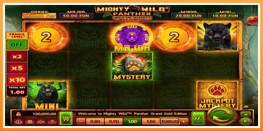 Mighty Wild: Panther Grand Gold Edition Halloween Jackpots leikjavél fyrir peninga, mynd 1