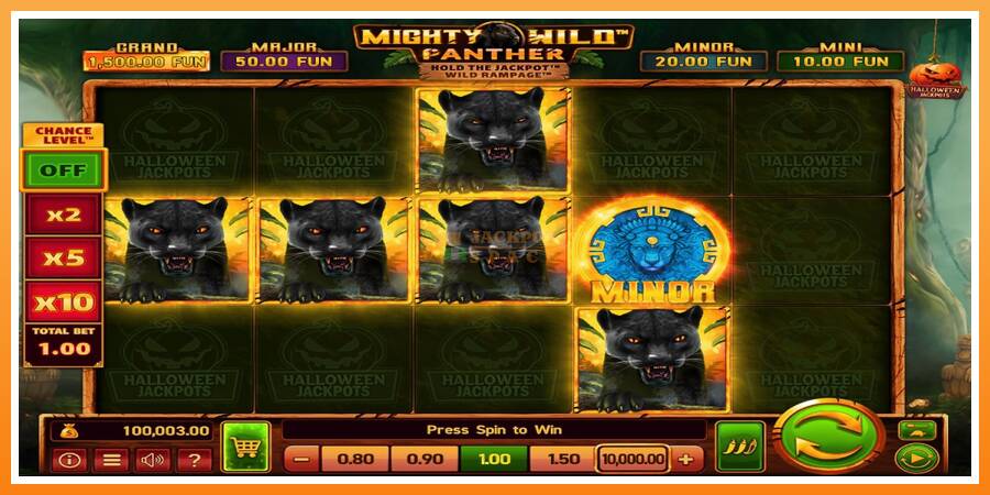 Mighty Wild: Panther Grand Gold Edition Halloween Jackpots leikjavél fyrir peninga, mynd 2