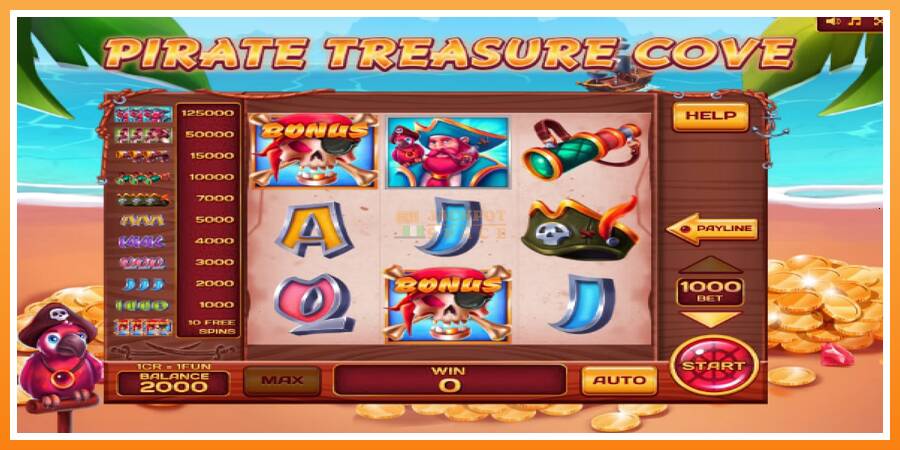 Pirate Treasure Cove Pull Tabs leikjavél fyrir peninga, mynd 4