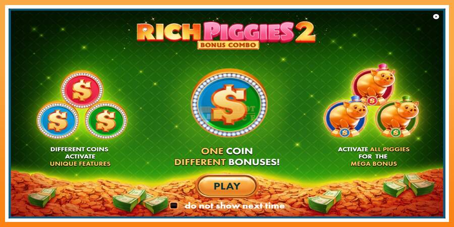 Rich Piggies 2: Bonus Combo leikjavél fyrir peninga, mynd 1