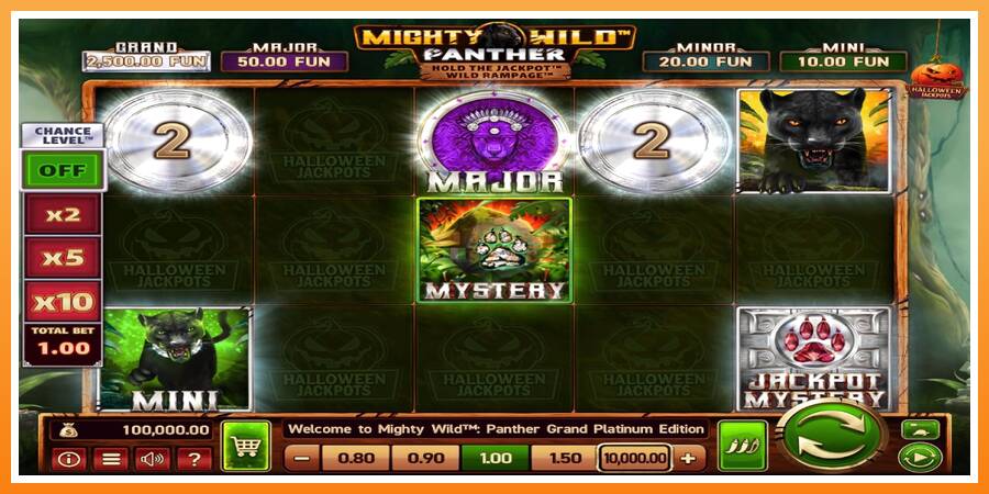 Mighty Wild: Panther Grand Platinum Edition Halloween Jackpots leikjavél fyrir peninga, mynd 1