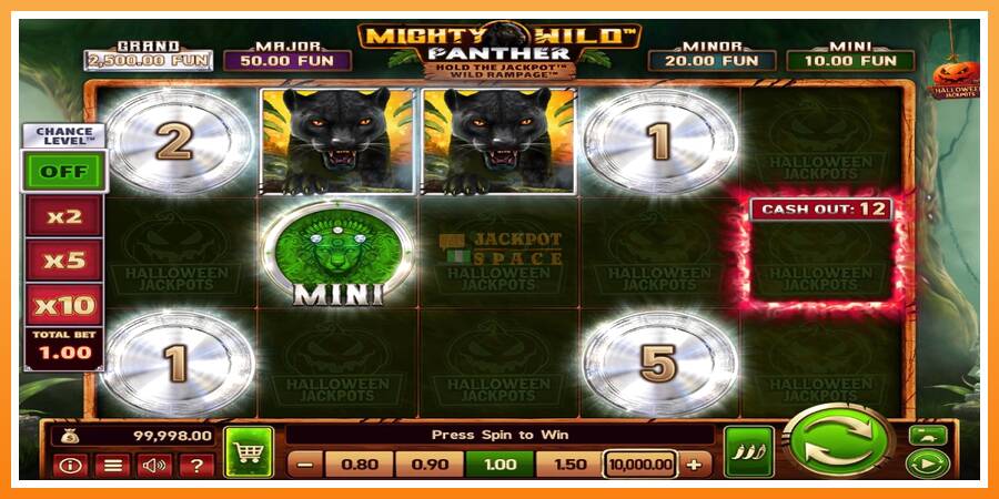 Mighty Wild: Panther Grand Platinum Edition Halloween Jackpots leikjavél fyrir peninga, mynd 2