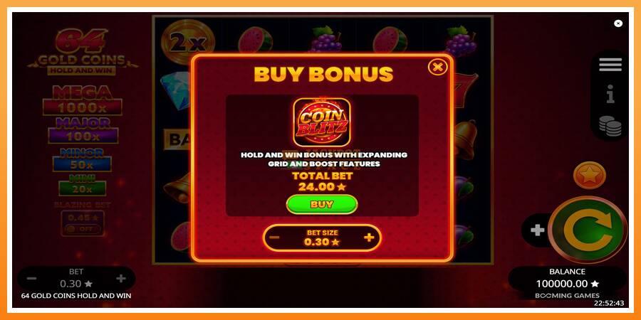 64 Gold Coins Hold and Win leikjavél fyrir peninga, mynd 5