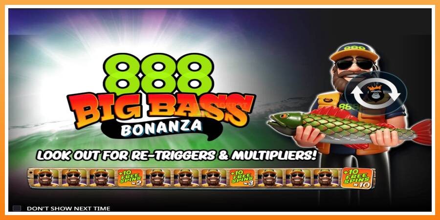 888 Big Bass Bonanza leikjavél fyrir peninga, mynd 1