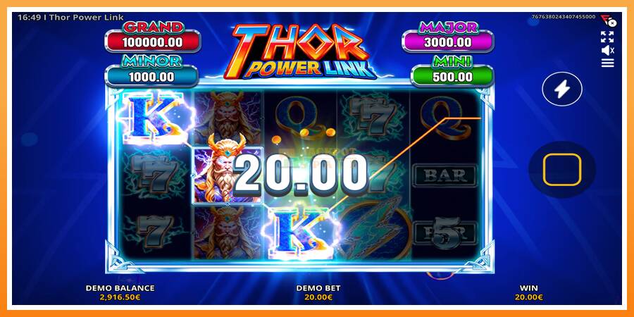 Thor Power Link leikjavél fyrir peninga, mynd 3