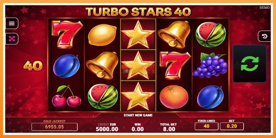 Turbo Stars 40 leikjavél fyrir peninga, mynd 1